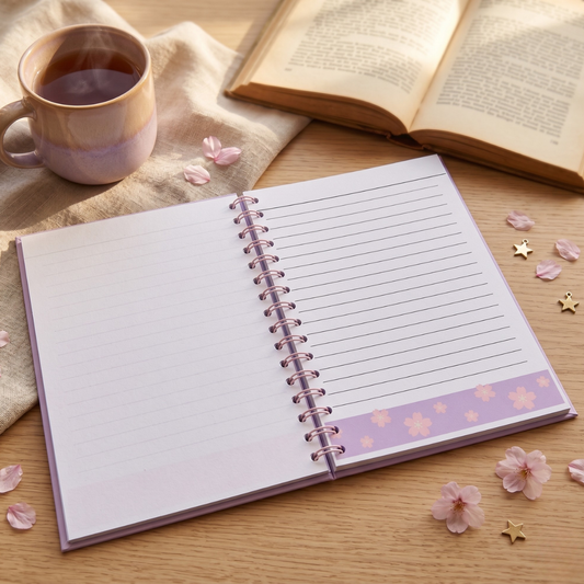Carnet A5 sakura lapin kawaii