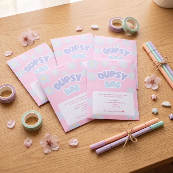 Oupsy Bag surprise papeterie kawaii